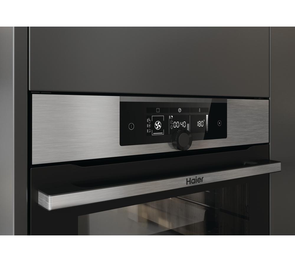 HAIER I-Turn Series 2 HWO60SM2F9XH Electric Pyrolytic Smart Oven - Black & Stainless Steel image number 9 of 16
