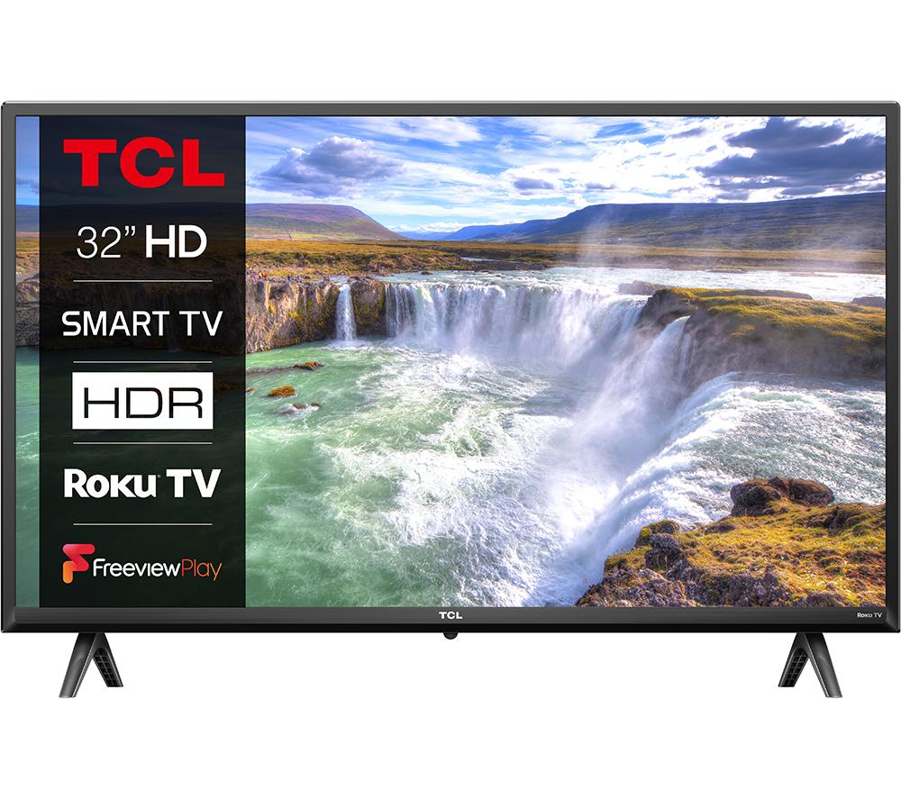 32 TCL 32RS530K Roku TV  Smart HD Ready LED TV, Black
