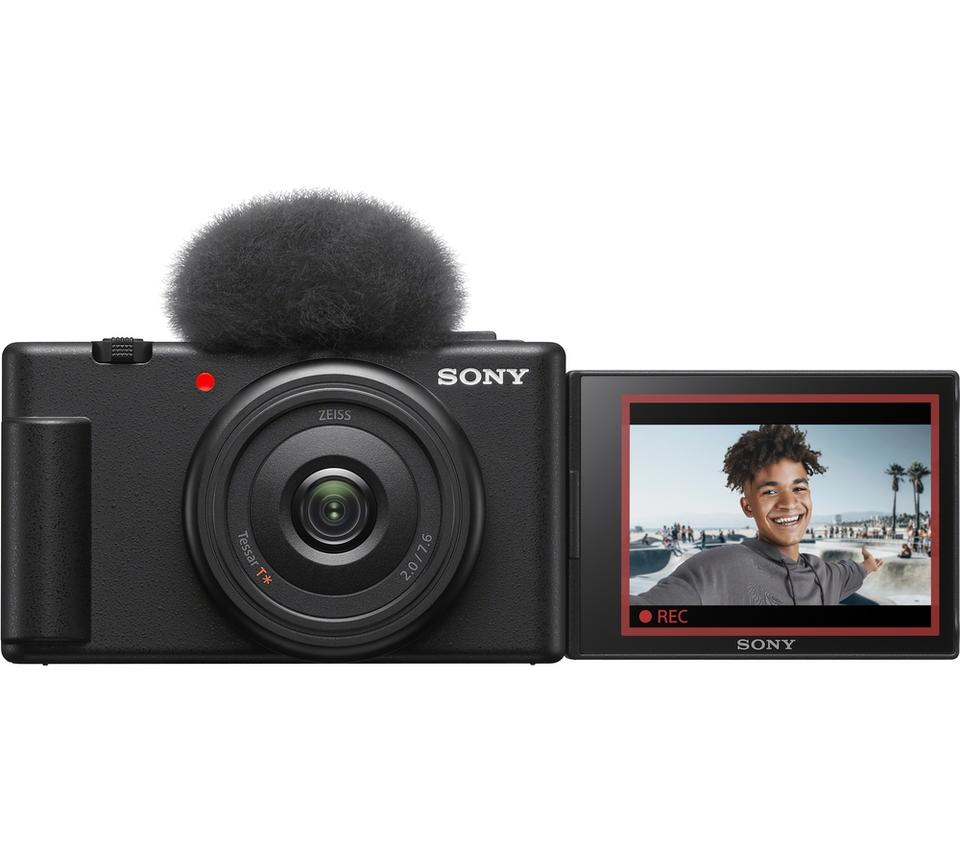 SONY ZV-1F High Performance Compact Vlogging Camera - Black