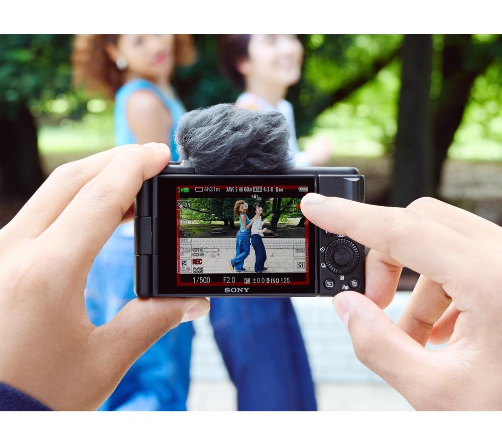SONY ZV-1F High Performance Compact Vlogging Camera - Black image number 6 of 9