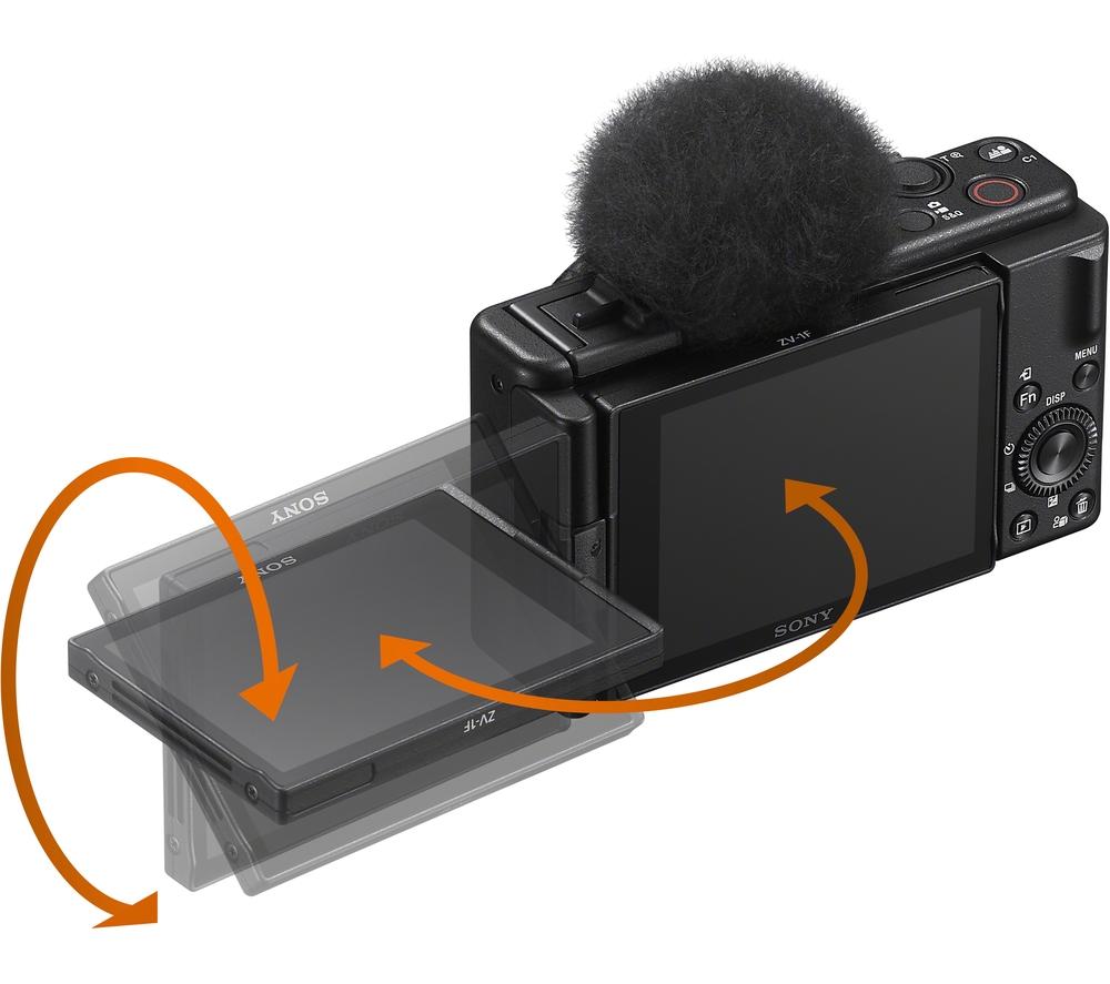 SONY ZV-1F High Performance Compact Vlogging Camera - Black image number 8 of 9