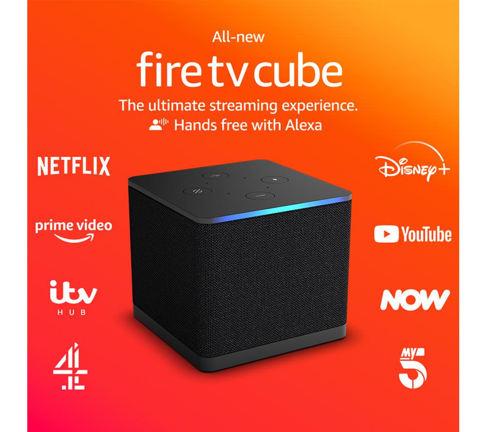 New 2022  Fire TV Cube (3rd Gen), Streaming, Alexa, Wi-Fi 6E, 4K UHD