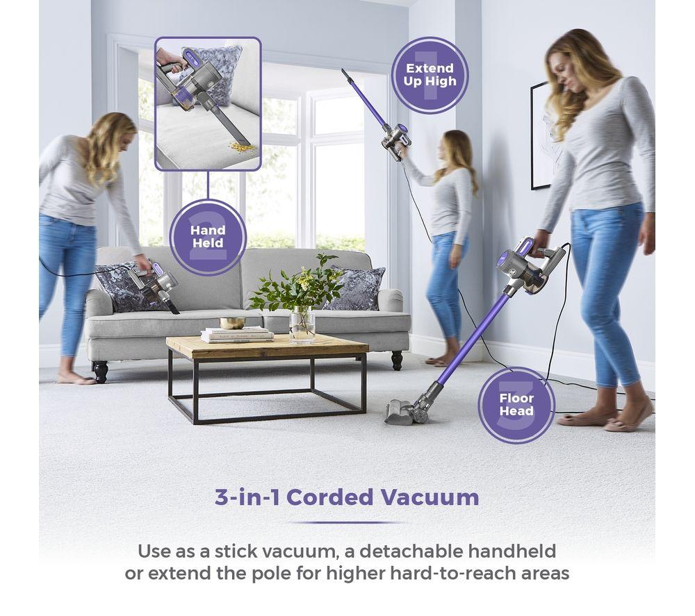 TOWER Pets VL20 Upright Bagless Vacuum Cleaner - Peri Purple image number 4 of 13