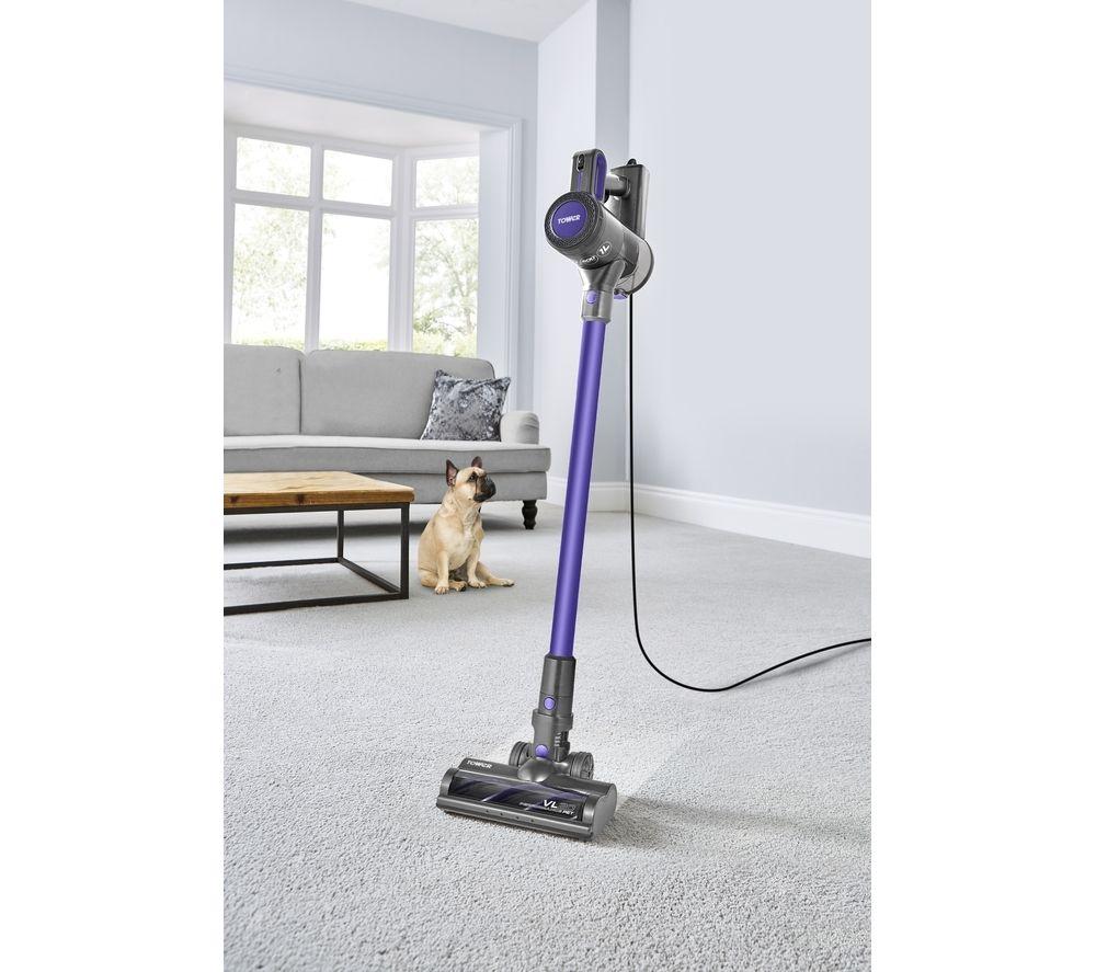 TOWER Pets VL20 Upright Bagless Vacuum Cleaner - Peri Purple image number 12 of 13