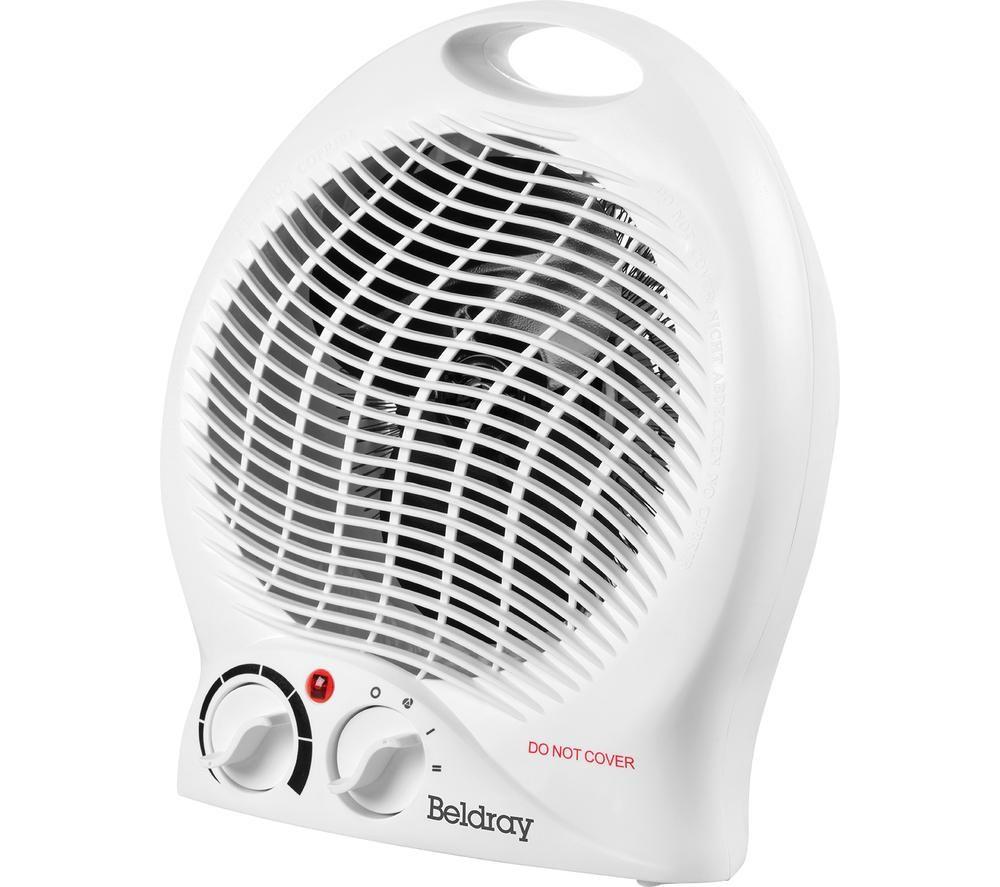 BELDRAY EH0567WK Portable Hot & Cool Fan Heater - White, White