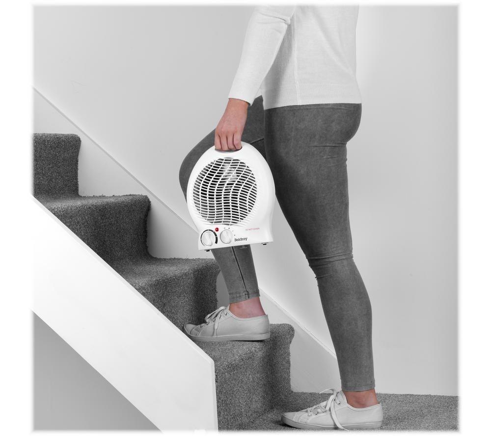 BELDRAY EH0567WK Portable Hot & Cool Fan Heater - White image number 5 of 6
