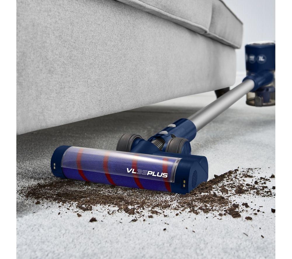 TOWER Plus Anti-Tangle 3-in-1 VL35 Cordless Vacuum Cleaner - Blue & Silver image number 11 of 16