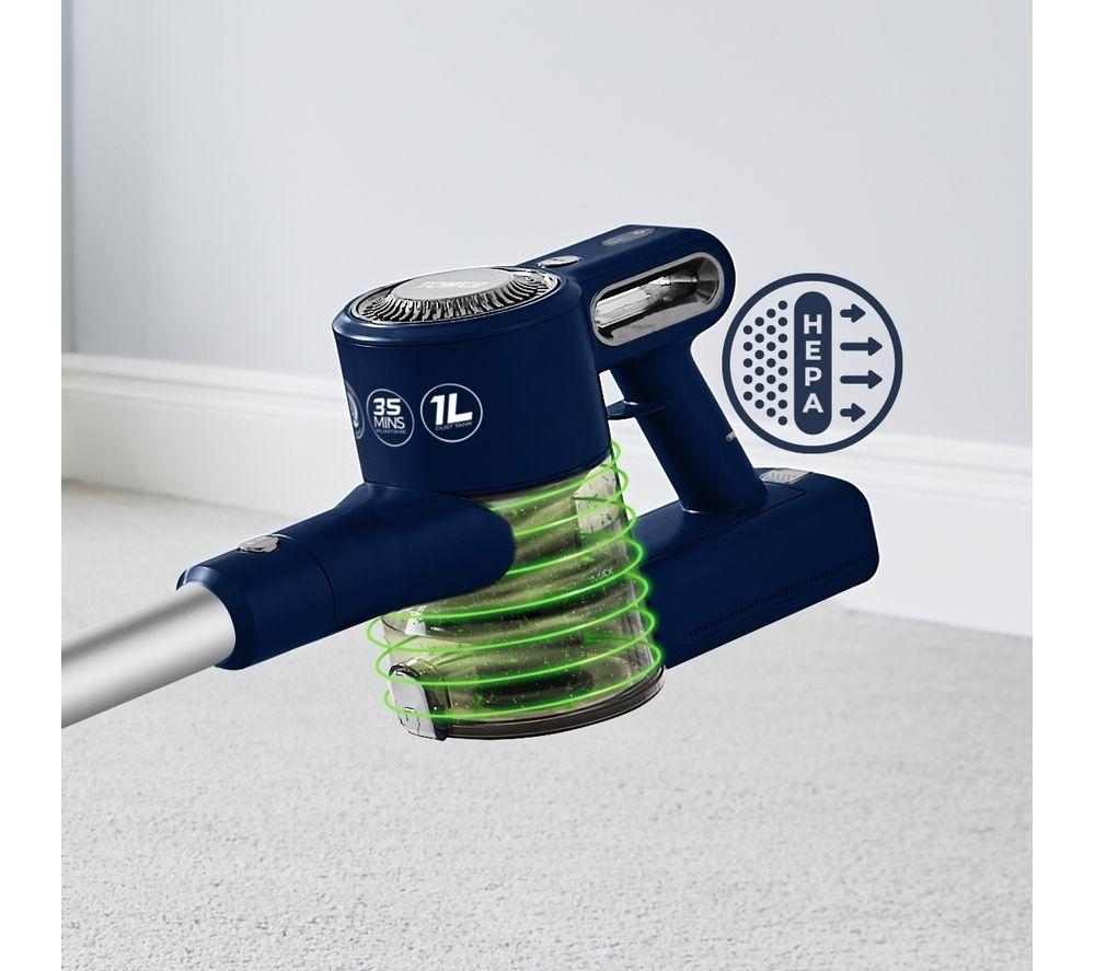 TOWER Plus Anti-Tangle 3-in-1 VL35 Cordless Vacuum Cleaner - Blue & Silver image number 12 of 16