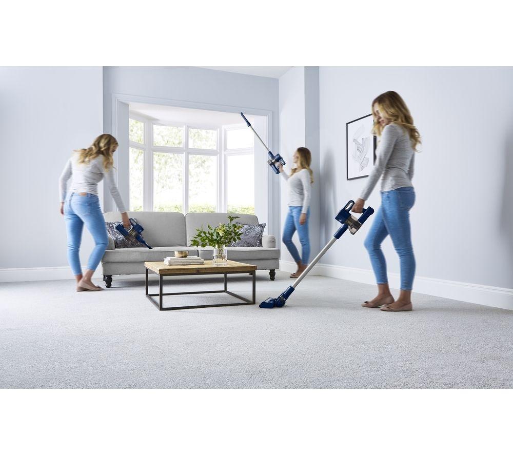 TOWER Plus Anti-Tangle 3-in-1 VL35 Cordless Vacuum Cleaner - Blue & Silver image number 16 of 16