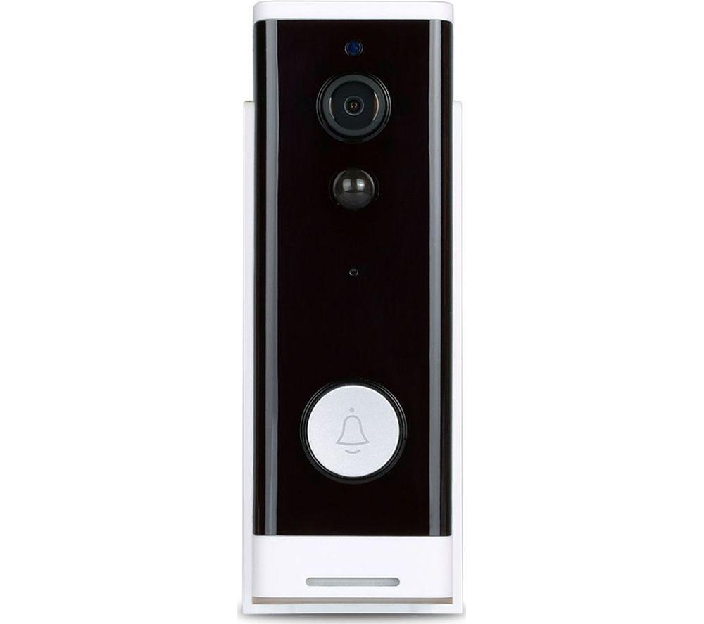 Image of ENER-J PRO Series SHA5307 Wireless Video Doorbell with Chime - Battery Powered, Black,White
