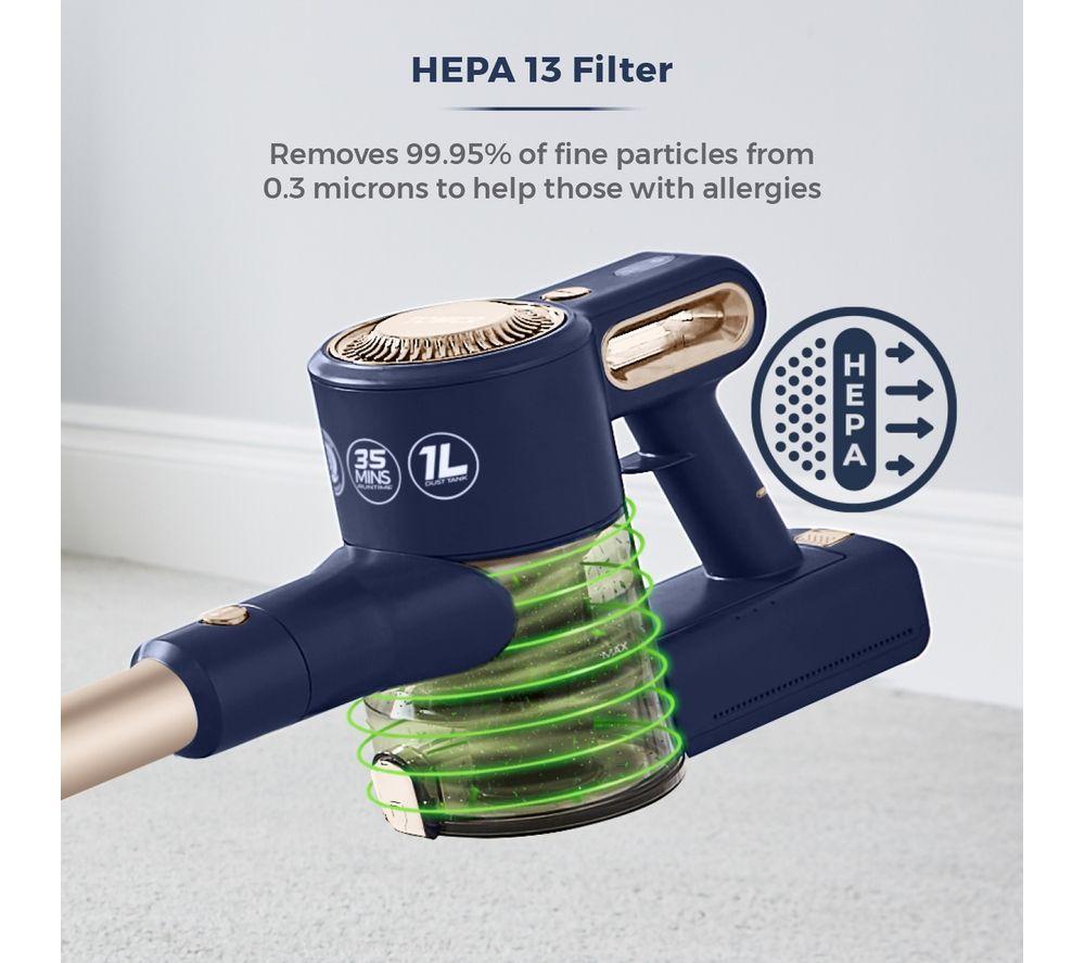 TOWER Pro Pet 3-in-1 VL45 Cordless Vacuum Cleaner - Blue & Gold image number 7 of 17