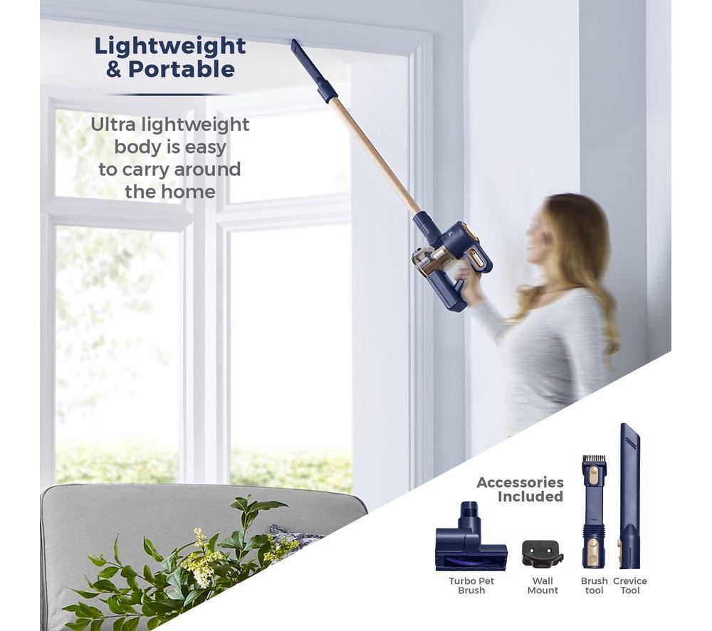 TOWER Pro Pet 3-in-1 VL45 Cordless Vacuum Cleaner - Blue & Gold image number 8 of 17