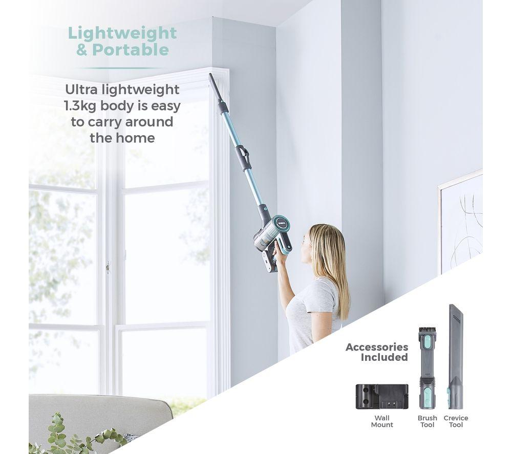 TOWER Flexi 3-in-1 VL70 Cordless Vacuum Cleaner - Aqua & Silver image number 9 of 17