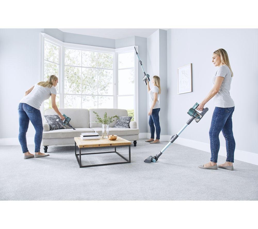 TOWER Flexi 3-in-1 VL70 Cordless Vacuum Cleaner - Aqua & Silver image number 17 of 17