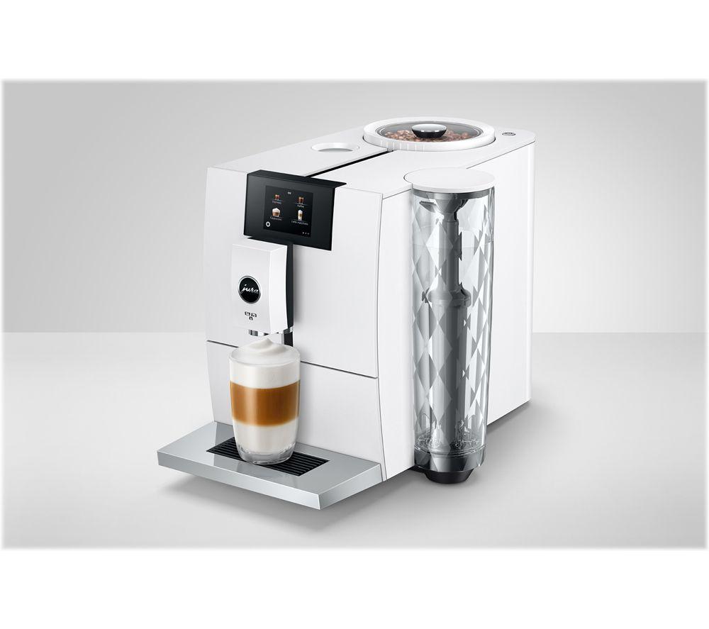 JURA ENA 8 Bean to Cup Coffee Machine - Nordic White image number 5 of 9