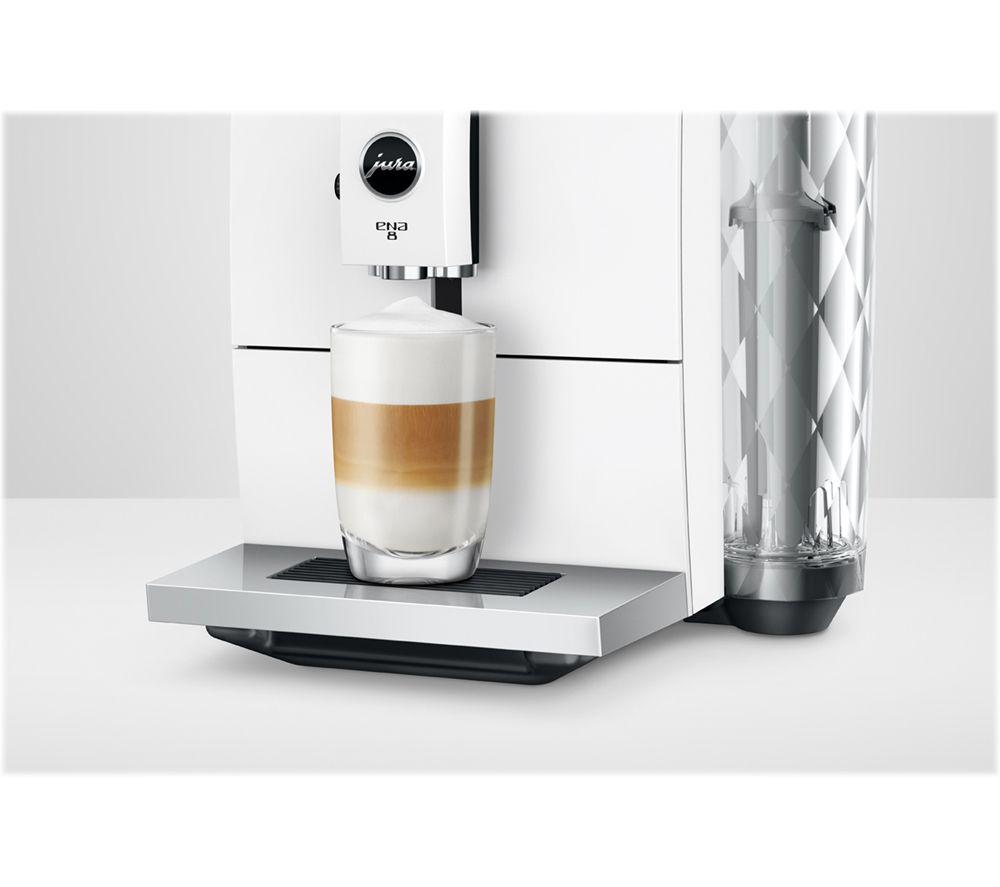 JURA ENA 8 Bean to Cup Coffee Machine - Nordic White image number 6 of 9