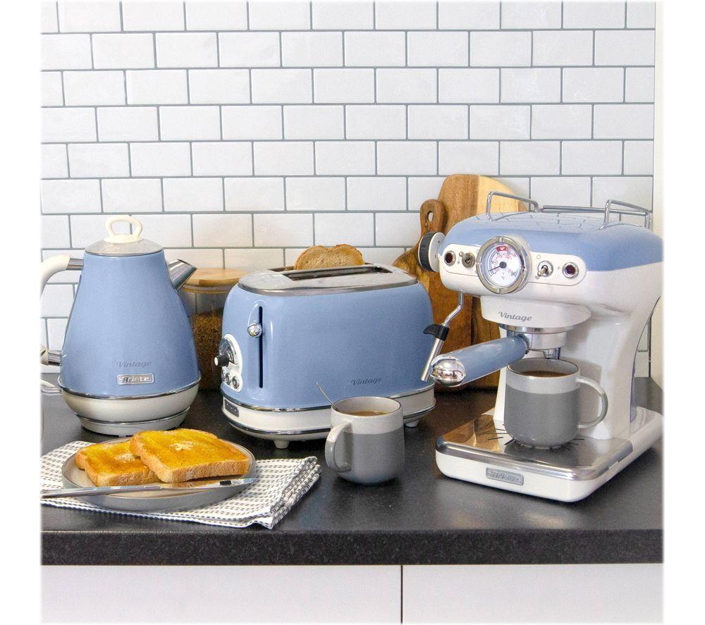 ARIETE Vintage ARPK6 Coffee Machine, Toaster & Kettle Bundle - Blue image number 5 of 5