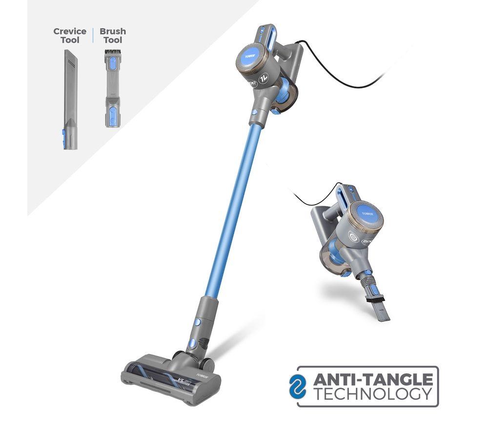 TOWER Performance VL20 Upright Bagless Vacuum Cleaner - Aqua Blue image number 2 of 12