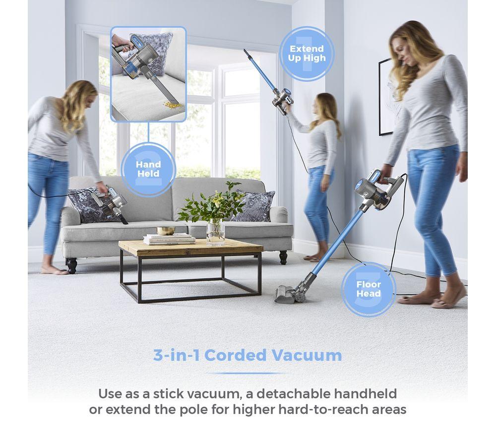TOWER Performance VL20 Upright Bagless Vacuum Cleaner - Aqua Blue image number 4 of 12