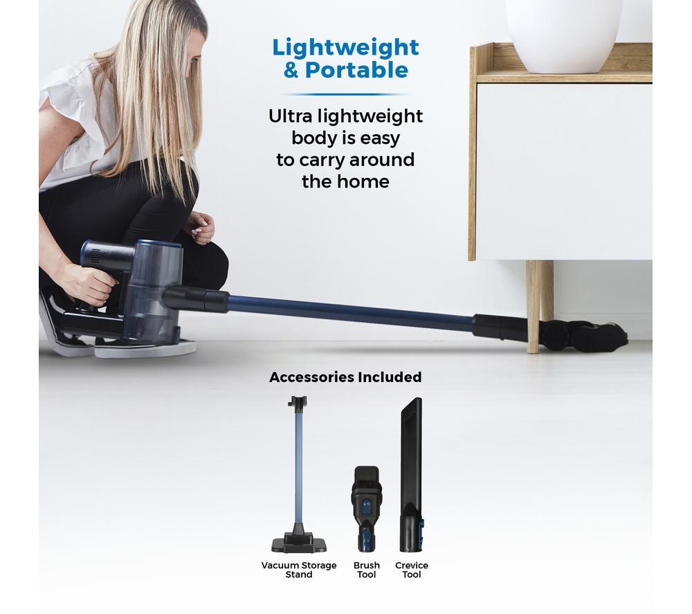 TOWER Optimum 3-in-1 VL100 Cordless Vacuum Cleaner - Blue & Black image number 8 of 12