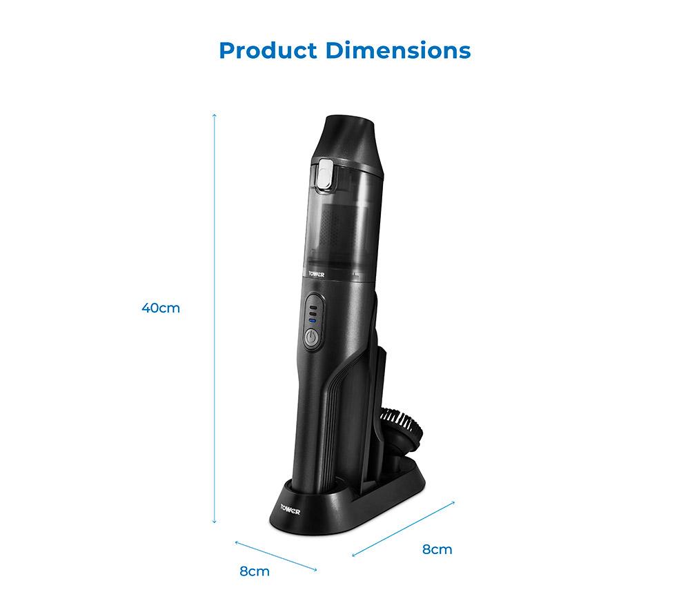 TOWER T527000 Handheld Vacuum Cleaner - Black image number 6 of 17