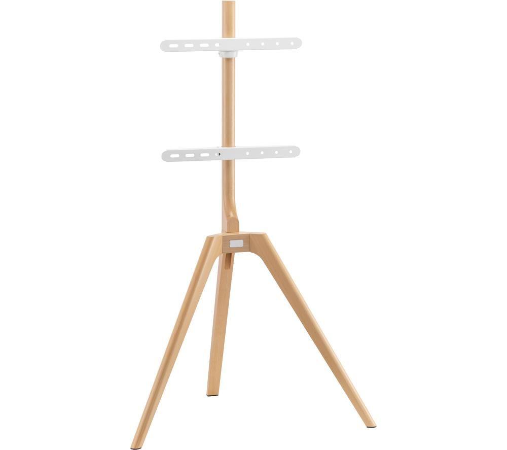 TTAP Tripod-Light 820 mm TV Stand with Bracket for up to 65" TVs - Light Wood image number 2 of 6