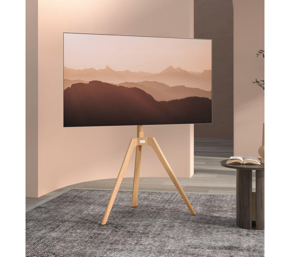 TTAP Tripod-Light 820 mm TV Stand with Bracket for up to 65" TVs - Light Wood image number 4 of 6
