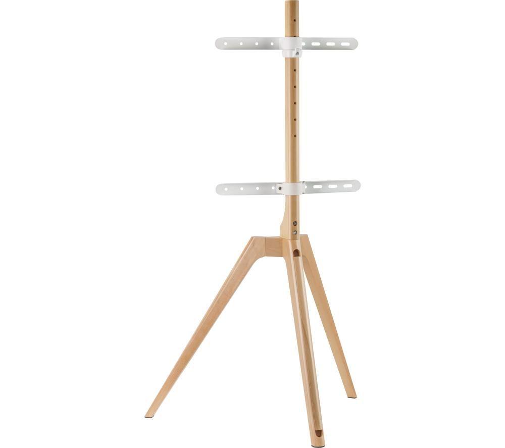 TTAP Tripod-Light 820 mm TV Stand with Bracket for up to 65" TVs - Light Wood image number 6 of 6