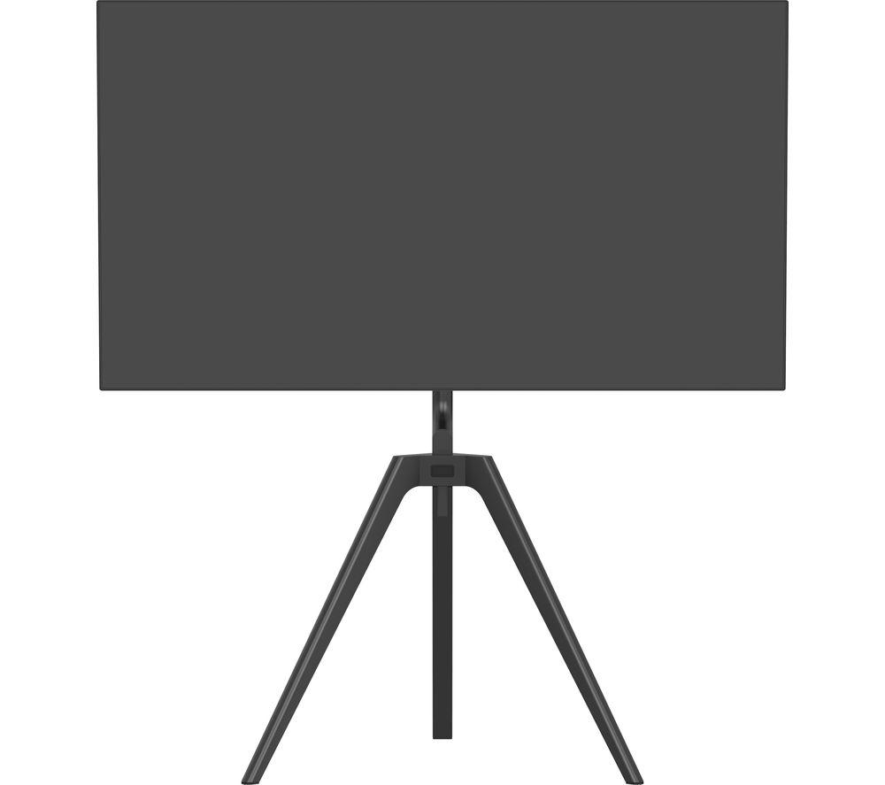TTAP Tripod-Black 820 mm TV Stand with Bracket for up to 65" TVs - Black Wood image number 2 of 6