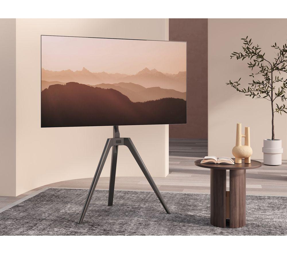 TTAP Tripod-Black 820 mm TV Stand with Bracket for up to 65" TVs - Black Wood image number 6 of 6