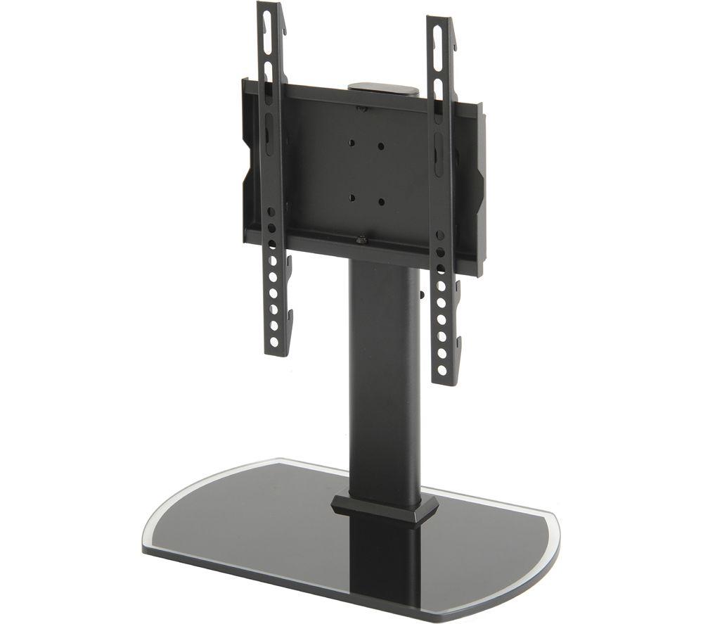 TTAP TT22S 370 mm TV Stand with Bracket for up to 43" TVs - Black Glass image number 3 of 6