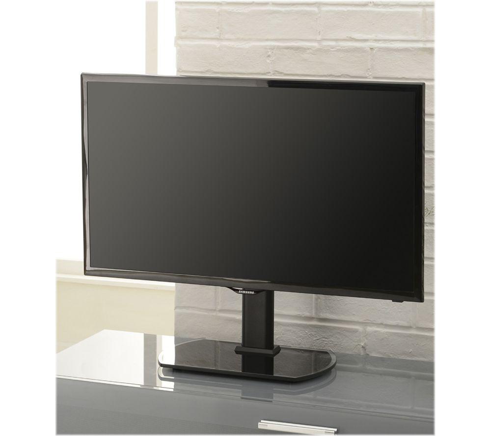 TTAP TT22S 370 mm TV Stand with Bracket for up to 43" TVs - Black Glass image number 4 of 6