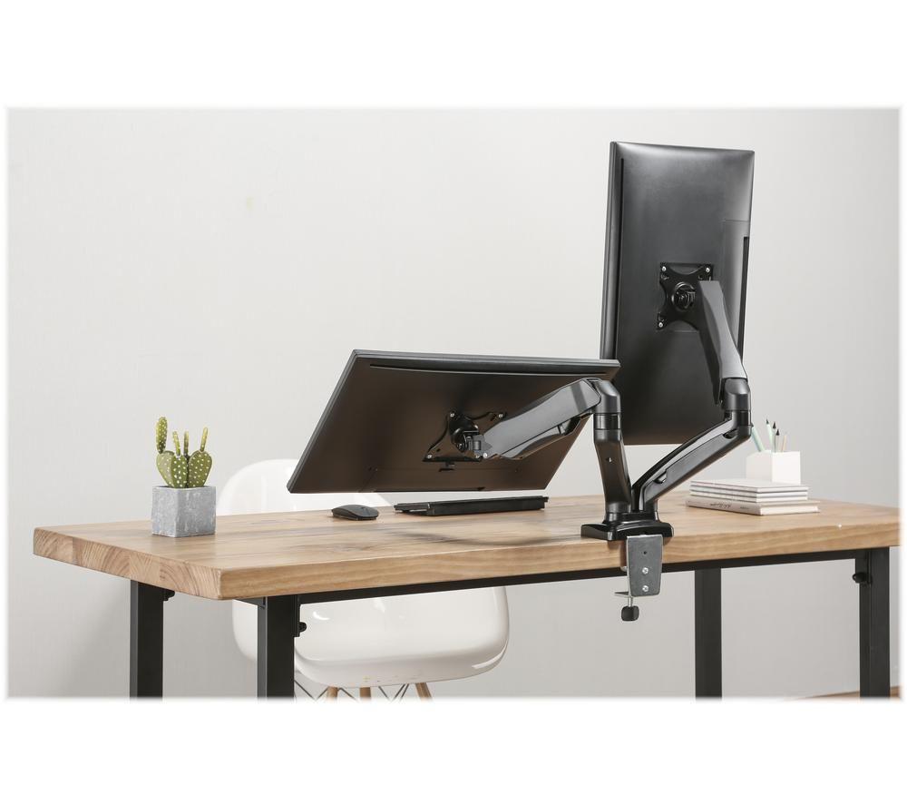 TTAP TTD-101M2-GAS Dual Arm Tilt & Swivel 17-32" Monitor Desk Mount image number 4 of 4