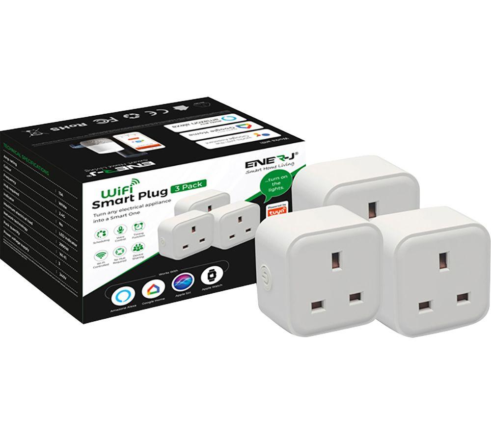ENER-J SHA5324-3 Smart WiFi Socket - Triple Pack, White