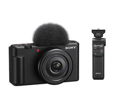 SONY ZV-1F High Performance Compact Vlogging Camera & GP-VPT2BT Shooting Grip Bundle