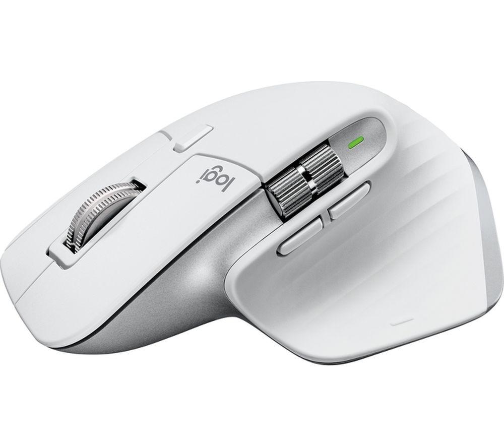 LOGITECH MX Master 3S for Mac Wireless Darkfield Mouse - Pale Grey, White,Silver/Grey