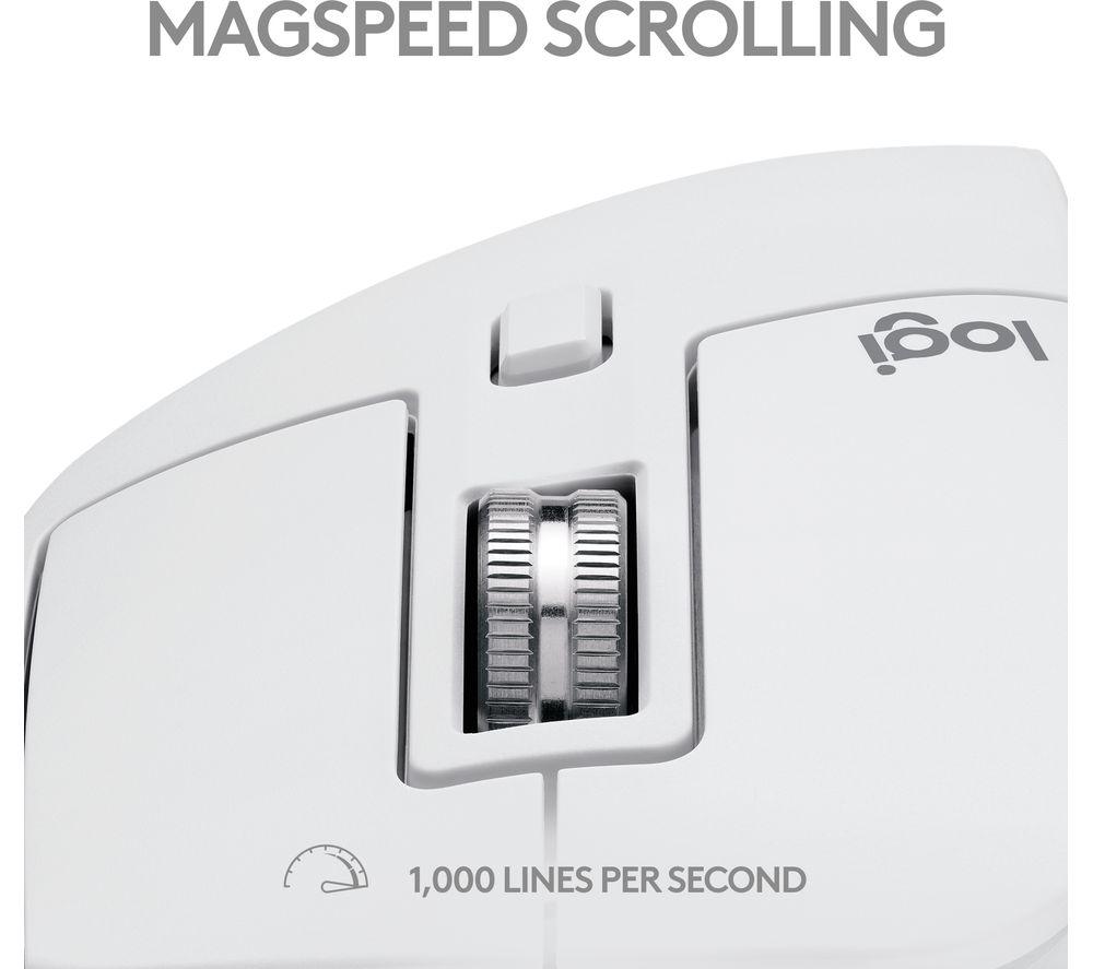 LOGITECH MX Master 3S for Mac Wireless Darkfield Mouse - Pale Grey image number 7 of 13