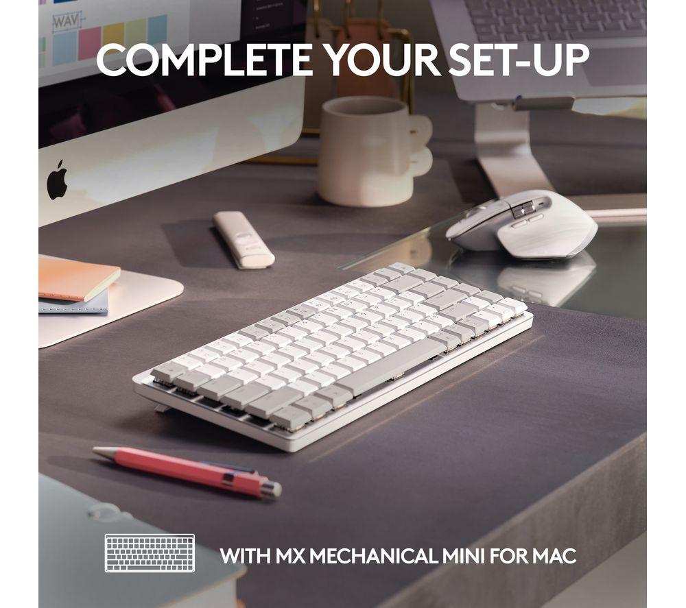 LOGITECH MX Master 3S for Mac Wireless Darkfield Mouse - Pale Grey image number 10 of 13
