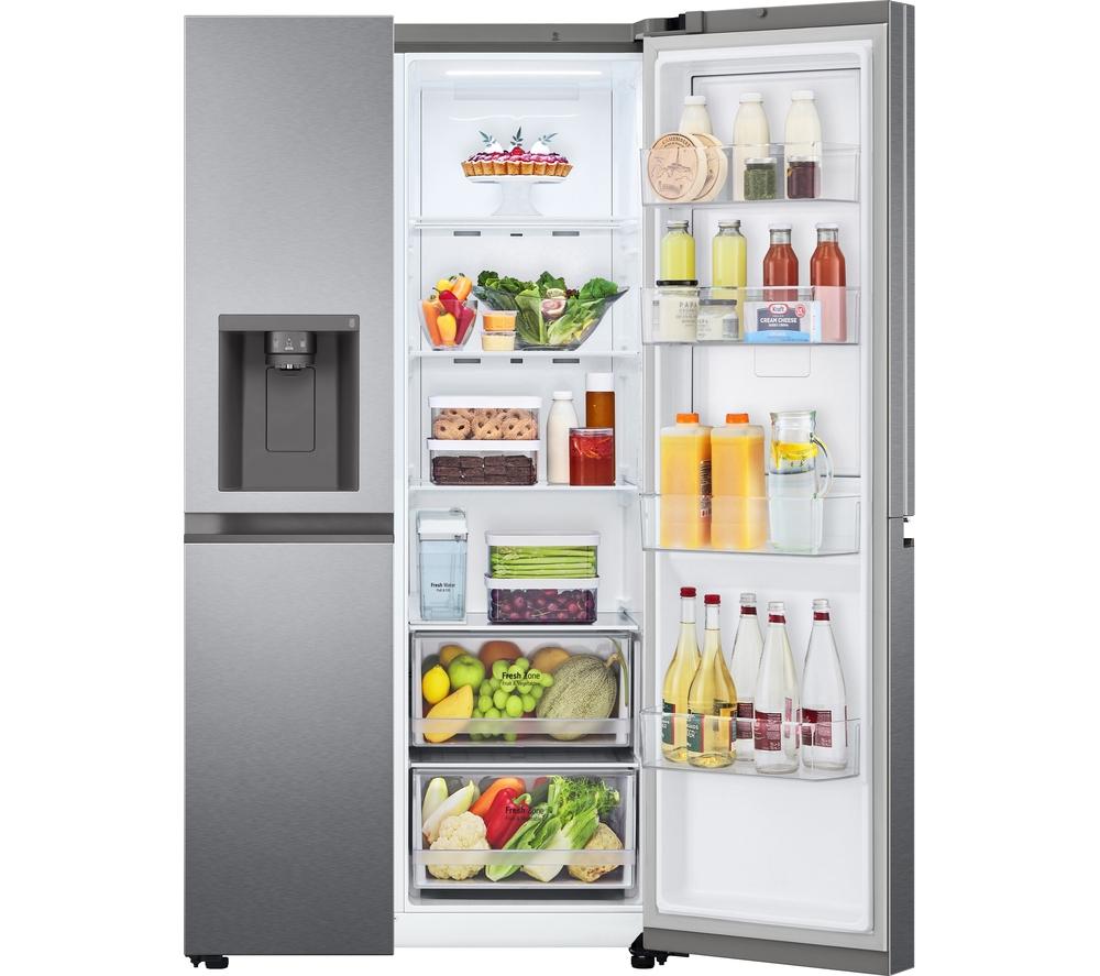LG NatureFRESH GSJV51DSXF American-Style Fridge Freezer - Dark Graphite image number 4 of 15