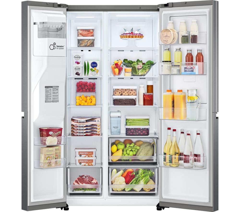 LG NatureFRESH GSJV51DSXF American-Style Fridge Freezer - Dark Graphite image number 6 of 15