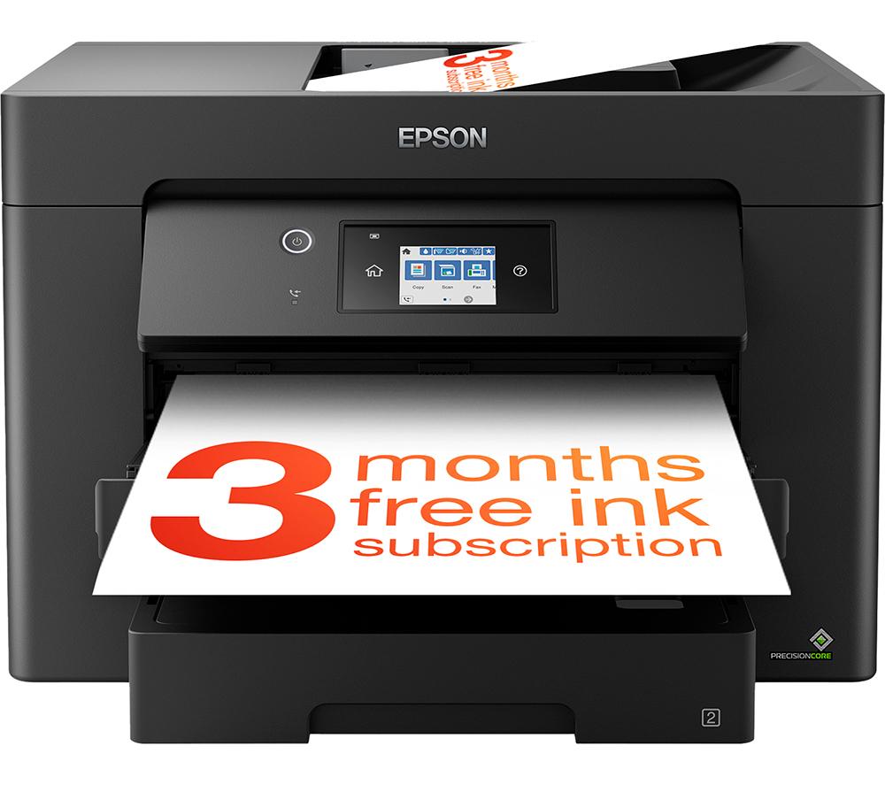 EPSON WorkForce WF-7830DTWF All-in-One Wireless Inkjet Printer with Fax, Black