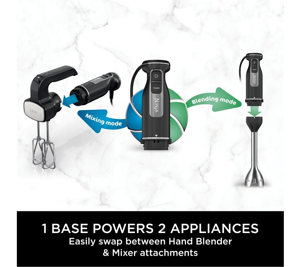 NINJA Foodi 2-in-1 CI090UK Hand Blender & Mixer - Black image number 2 of 11