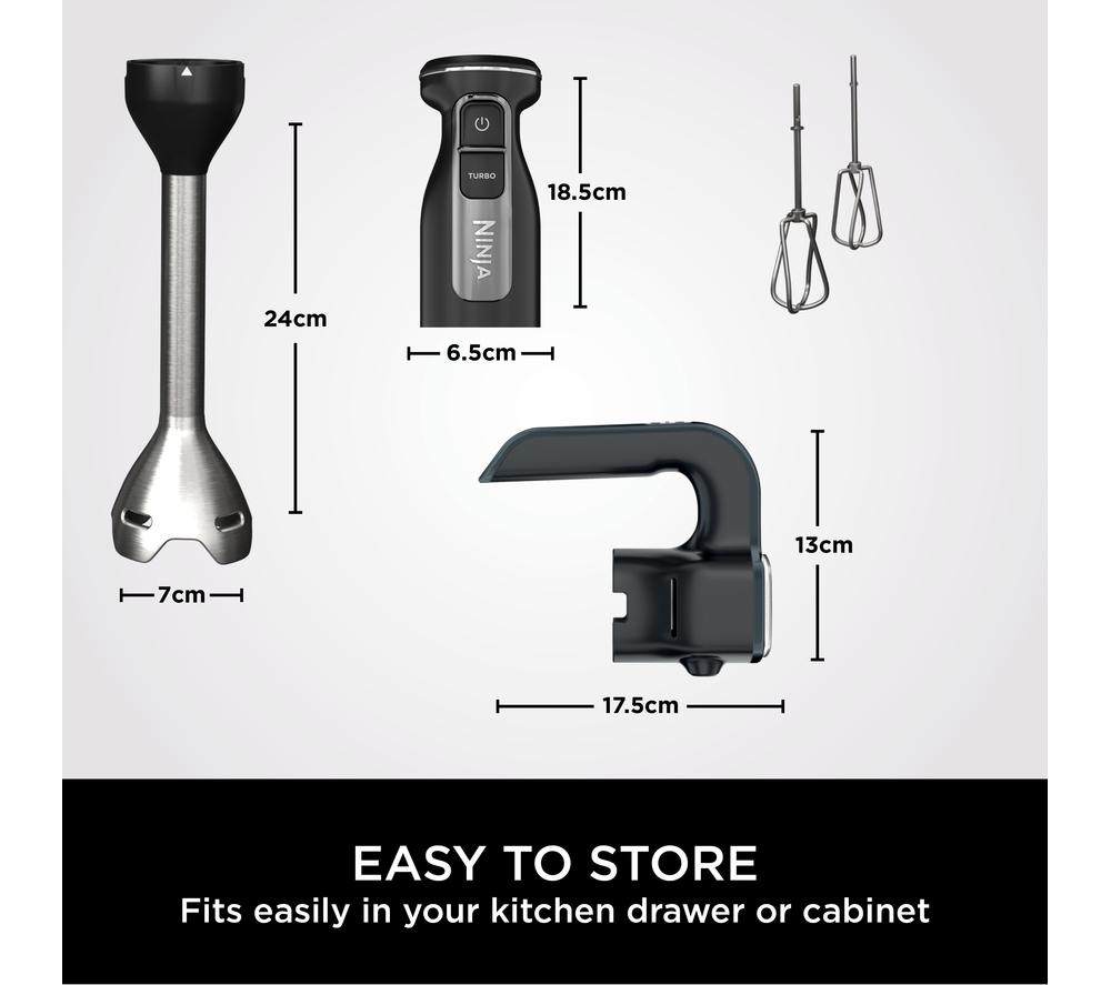 NINJA Foodi 2-in-1 CI090UK Hand Blender & Mixer - Black image number 9 of 11