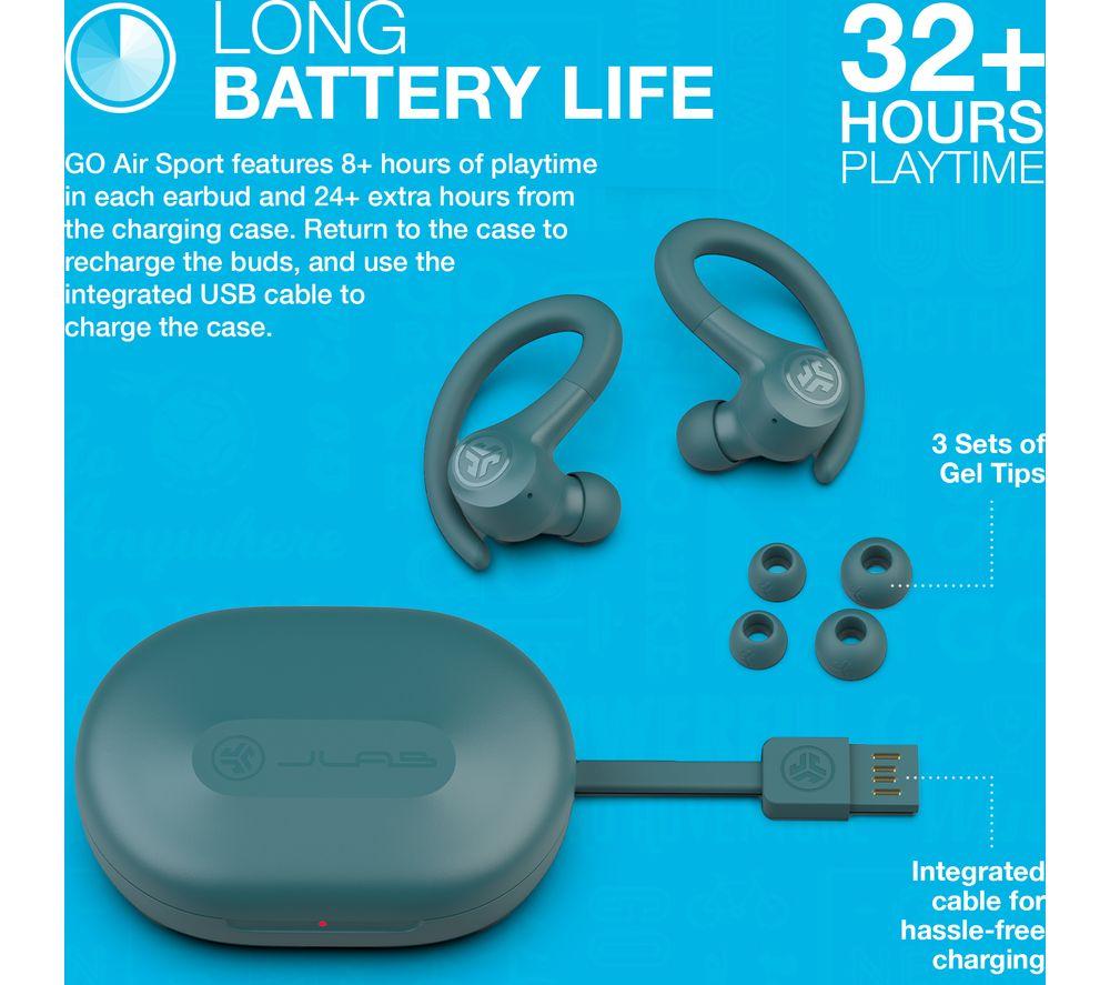 JLAB AUDIO Go Air Sport Wireless Bluetooth Earbuds - Teal - image 8