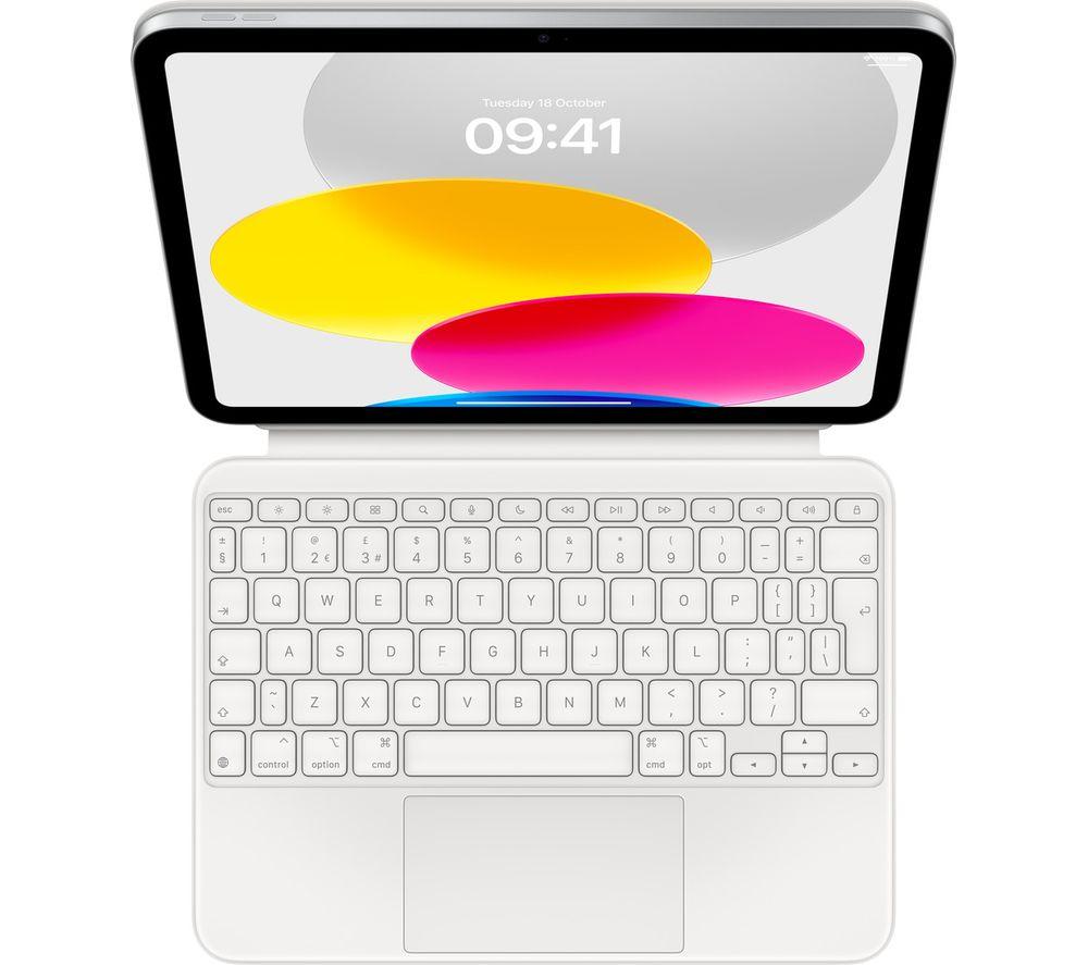 APPLE iPad (10th Gen) 10.9" Magic Keyboard Folio Case - White, White