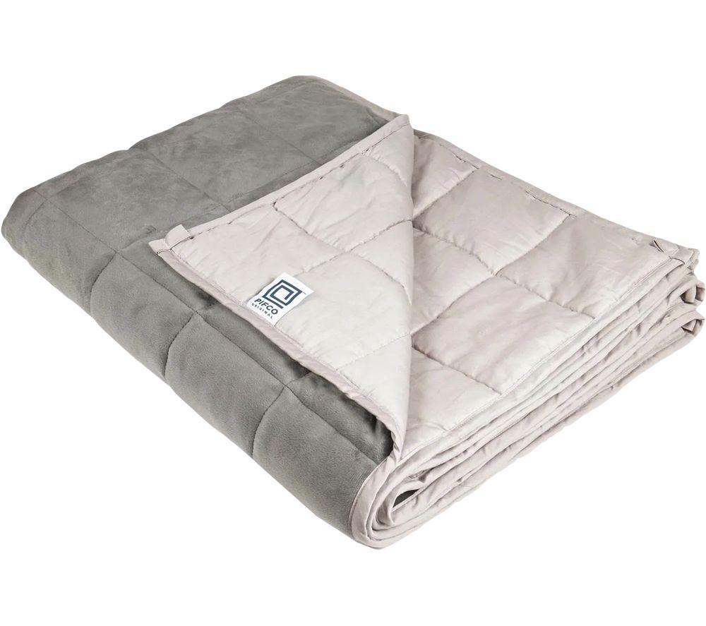 PIFCO 204295 Single Weighted Blanket - Grey, 9 kg, Silver/Grey