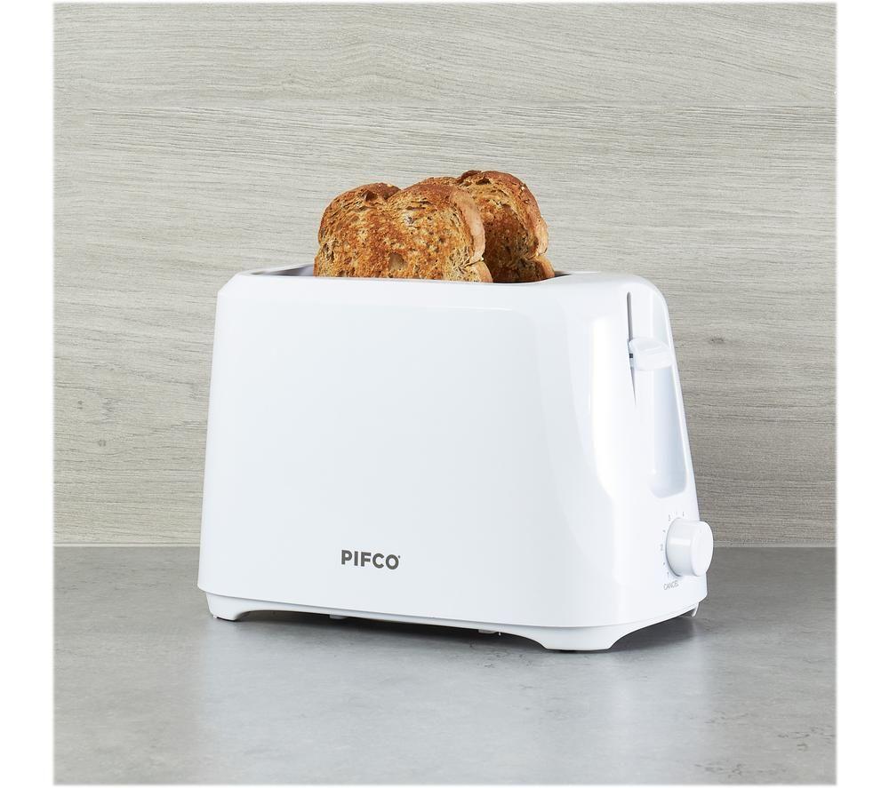 PIFCO Home Essential 204639 2-Slice Toaster - White image number 3 of 4