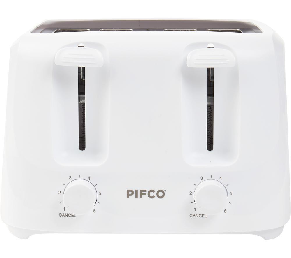 PIFCO Home Essential 204707 4-Slice Toaster - White