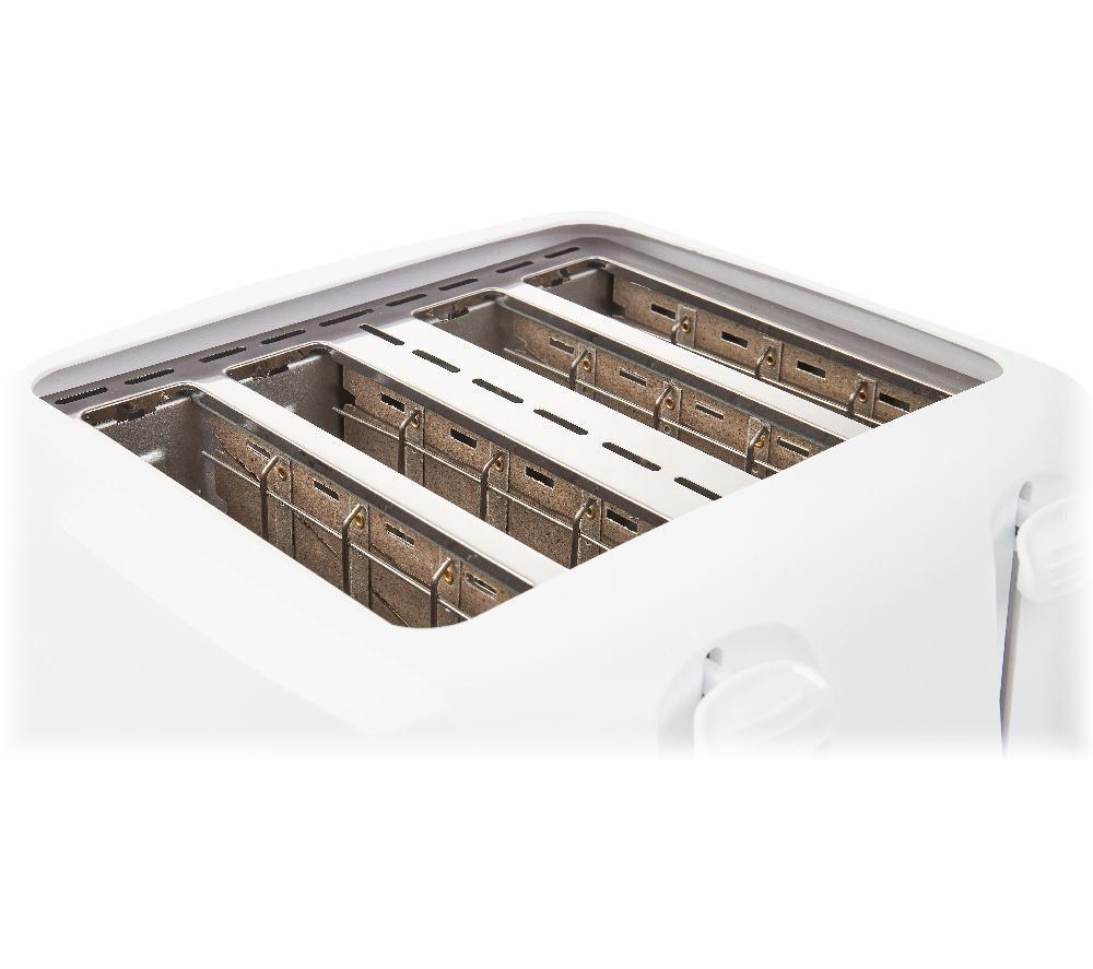 PIFCO Home Essential 204707 4-Slice Toaster - White image number 2 of 3