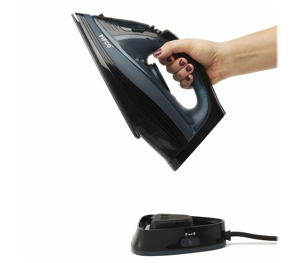 PIFCO 205773 Cordless Steam Iron - Black & Blue image number 3 of 13